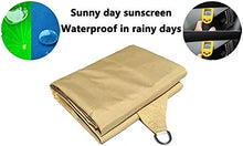 XLYAN Parasole Rete Tenda Quadrata Tessuto Impermeabile Parasole Vela Parasole Rete Protezione Solare per Esterni Tessuto a Rete Protezione Solare Balcone,Beige- 1.5x2m