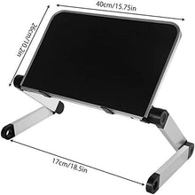 Tavolo da picnic all'aperto Letto Vassoio Laptop Stand Tavolo da tavolo Lap Tavolo ergonomico per divano letto Picnic Breakfast Book Stand Pieghevole Altezza regolabile Altezza 360 gradi Angolo (Color