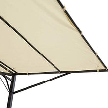 Outsunny Gazebo Gazebo Pergola da Giardino con Copertura in Tessuto da Giardino in Acciaio Beige