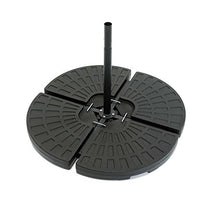 ToCi 4 x Parasol Stand - Set Base per Ombrellone da Giardino in Plastica 48.5 × 48.5 × 7.5 cm riempibile con sabbia/acqua e fino a 80 kg