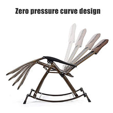 PAKUES-QO Sedia a Dondolo Pieghevole Sedia a Dondolo da Salotto Sedia reclinabile Design ergonomico Tessuto in textilene Comodo e Traspirante
