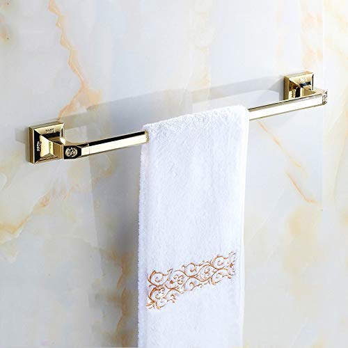 MBYW Portasciugamani Moderno Portasciugamani Elegante per Il Bagno in Stile Europeo in Rame Placcato Oro Rosa Singola Asta portasciugamani Antico Asciugamano Bar Bagno Bagno Ciondolo Hardware
