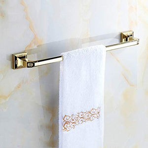 MBYW Portasciugamani Moderno Portasciugamani Elegante per Il Bagno in Stile Europeo in Rame Placcato Oro Rosa Singola Asta portasciugamani Antico Asciugamano Bar Bagno Bagno Ciondolo Hardware