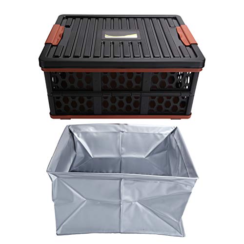 Scatola portaoggetti pieghevole Tavolo portaoggetti pieghevole Contenitore per alimenti Scatola portaoggetti da campeggio Tavolo da campeggio per garage domestico Organizzazione Barbecue Viaggi Picnic