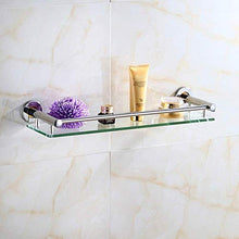 AINIYF Bagno Bagno Doccia Mensola Organizzatore Parete Vetro temperato Acciaio Inox 304 Drilling Installazione (Dimensioni: 40x14.3x6.8cm)