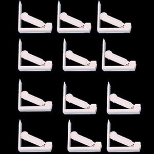 Glield – Set di 12 PLASTICA clip per tavolo tovaglia Pinze a tovaglia bdj08