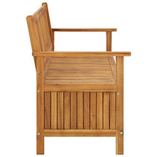 FAMIROSA Cassapanca da Giardino 148 cm in Legno Massello di Acacia