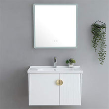 Set di Mobili da Bagno Combinazione Set di armadietto per mobili per armadietto a Specchio Cabinet Set con Specchio (Color : White, Size : 48x81x53cm)