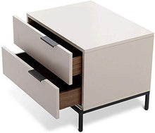 HYY-YY Modern Piano di Vernice Comodino Camera Locker, Materiale: Pannelli a Base di Legno, Bianco Opaco.
