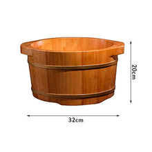 LIZHIQIANGyupen Pediluvio in Legno, Vasca per Pedicure Massaggio Termale Pediluvio in Rovere Barre, Pedicure Lisci E Delicati Vasca per Piedi in Legno Massello