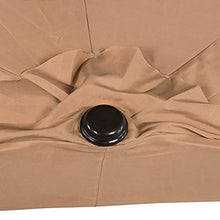 Ombrellone A Mezzaluna Esterno 2.7 M * 1.4 M Tenda da Sole in Poliestere con Manovella Base Non Inclusa, per Giardino Terrazza Patio LDFZ