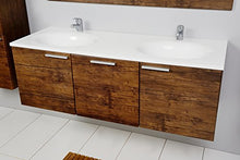 Badset Sycylia Antique Wood Badmöbel Set Badezimmer mit Doppelwaschbecken Badset
