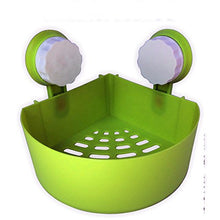 MIWANG Il bagno, in materiale plastico antiaderente, la ventosa Rack, WC, WC, Parete, Triangolo Rack di storage,verde