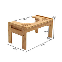 ASDAF Legno Addensare Rotonda igienici Sgabello casa Crouch Ex Assistente Buco Strumento Bench Bagno costipazione Potty Non poggiapiedi,1