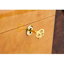 FeiGuo Cigar Box Grande capacità Legno di Cedro umidificatore Grande capacità Doppio Strato di Grana del Legno Piano di Vernice alcoholized Car Cigar Box, 345x230x170mm Scatola di sigari Premium