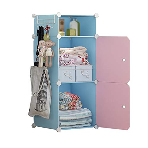 Locker Noleggio Home Camera Robusta Abbigliamento Scaffalature Armadio Armadio Rimovibili di Plastica Topcabinet Divide-Grid Dormitorio MUMUJIN (Size : 39X37X93CM)