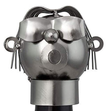 Brubaker portabottiglie portabottiglie per Vino - Decorazione Oggetto Metallico - con Biglietto di Auguri per Regalo di Vino