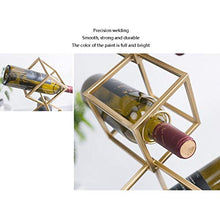 NYKK Portabottiglie da Tavolo Creativo Geometric Wine Rack Decorazione Soggiorno Accessori for mobili Wine Metal Wine Rack Portabottiglie e armadietti da Cucina (Dimensione : B)