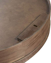 XM-MIRROR Armadietto Rotondo con Specchio da Bagno Armadio a Muro Armadio da Cucina Armadio da Cucina Armadio a Specchio da Bagno con Porta Scorrevole,Nero,50CM