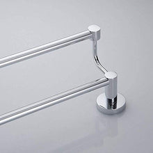 Dongy - Barra porta asciugamani in acciaio INOX, con doppia asta per bagno, cucina, bagno, bagno, WC sospeso (dimensioni: 60 cm)