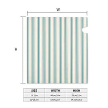 Classic Ticking Stripe Pattern Verde e Crema Design Unico Magnetico Casella Postale Copre Casella Postale Copertura per Giardino Yard Decor Dimensioni Standard 51x48 Pollici