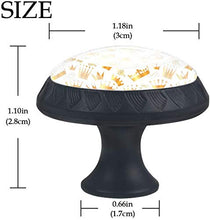 Modello di corone d'oro bianco Pomelli per Porta Set di 4 Pomelli per Mobili Manopole per Cassetti Cucina Armadio Vetro