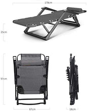 Lanxing Reclining Pieghevole Lounger Portatile Sdraio da Spiaggia Sedia Pieghevole Campo Sedia terrazze con Angolo Regolabile for Beach Garden Patio