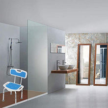 DZX Sedie da Bagno con Schienale, sgabelli da Doccia con sedili Imbottiti, ausilio di Sicurezza per Bagno in Alluminio Regolabile drenabile per Anziani /, 42x31x82cm, Sedile per Doccia