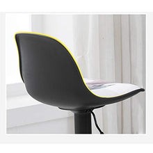 LF- Sgabello da Bar Sedia Girevole Sgabello da Bar Sgabello da Colazione Sgabello Counter Multicolor Bianco semplicità (Color : Yellow)