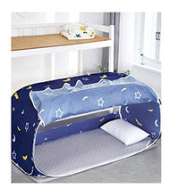 WWYYZ Moon & Star Single Bed Students Dormio Bunk Letto Privacy Tende di Privacy Baldacchino Bianco Bianco Bianco Polvere