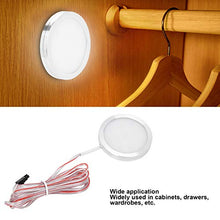 Asixxsix Luce per Armadio, Mini Luce per Armadio da 2,4 x 2,4 Pollici, Tondo a Risparmio energetico per Armadio Guardaroba