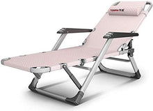 Lanxing Reclining Pieghevole Lounger Portatile Sdraio da Spiaggia Sedia Pieghevole Campo Sedia terrazze con Angolo Regolabile for Beach Garden Patio