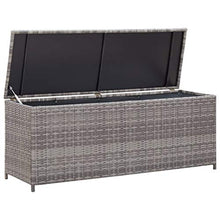 OUSEE Baule da Giardino Grigio 150x50x60 cm in Polyrattan