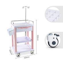 Carrello medico Rosa, Carrello dello Strumento di Trattamento dell'ospedale della Clinica dell'ABS, Carrello di Salvataggio, Carrello di Consegna di anestesia, Automobile della Mano del Pronto socco