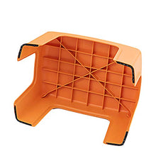 WINOMO Sgabello per Bambini Sedia in Plastica per Camera da Letto Bagno Cucina Soggiorno (Arancione)
