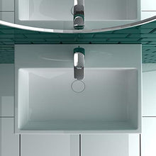 Duravit Vero Air - Lavabo da parete in ceramica sanitaria, 60 x 47 cm, con 1 foro per rubinetto, utilizzabile anche come lavabo sopra, con kit di fissaggio per montaggio a parete