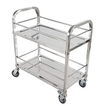 WHJ@ Carrello Multifunzione da Cucina in Acciaio Inox con Carrello per La Conservazione della Cucina, Grande Carrello per L'Assemblaggio del Carrello di Servizio