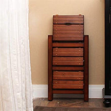 Mirui Sgabello Legno Folding Passo Sgabello Sgabello Scala Domestica scaletta Pieghevole di Legno di Gomma a Doppio Uso Multifunzionale Risparmiare Spazio, Peso 120kg Bearing