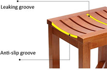 Bath Chair igienici Sgabello Impermeabile Antiscivolo Sgabello Scarpe Cambio Stool, Sgabello di Legno Solido Sicurezza