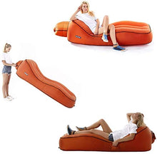 HongLianRiven Lettino da Viaggio Lettino da Viaggio Letto Gonfiabile Pigro Divano Materasso di Aria Individuale delle Famiglie Esterna Portatile con Pompa ad Aria 6-3