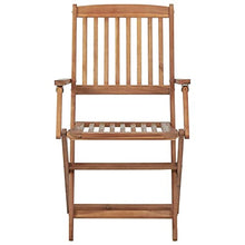 vidaXL Sedie da Giardino Pieghevoli 2 pz con Cuscini Massello Acacia