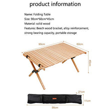 household products Tavolo Pieghevole per Esterni, Tavolo per Rotolo di Uova in Legno, Tavolo Pieghevole Portatile, Tavolo da Picnic per Barbecue da Campeggio a Guida autonoma