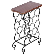 Porta vino in ferro battuto da 13 bottiglie autoportante, per decorare il vino, adatto per pub, alberghi, famiglie, caffè, dimensioni: circa 35 x 19 x 53 cm