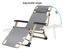 XUSHEN-HU Patio sedie reclinabili con Cuscini for Heavy Persone, all'aperto Beach Prato Sedia di Campeggio Portatile, 260kg