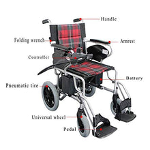 FTFTO Accessori per la casa Carrozzine elettriche per disabili per Anziani Portatile/Pieghevole/Intelligente/Automatico/Scooter