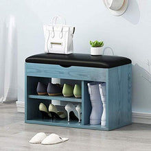 YANG Legno Bagagli Petto Shoe Rack Cambio di Scarpe Panca poggiapiedi Imbottito Guardaroba Dressing Table Sgabello ottomano Carico 250kg (Size : 60cm)