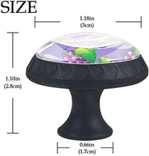 Viola Dolce Fresco Modello Viola Pomelli per Porta Set di 4 Pomelli per Mobili Manopole per Cassetti Cucina Armadio Vetro
