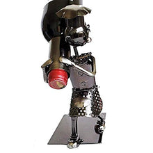 LHQ-HQ Iron & Wine cremagliera rette scaffali vino da collezione capelli ornamenti cremagliere del vino del ferro scultura Wine Bottle Holder Holder Tappo del vino contenitore decorazione domestica de