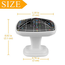 Gioco della campana 4 PCS Pomelli per Porta, Pomolo per Mobile, Pomelli per Mobili con Viti, Maniglia per Armadietto, Pomelli per Porta, Pomelli per Cassetti per Porta, Armadio, Cassetto e Credenza