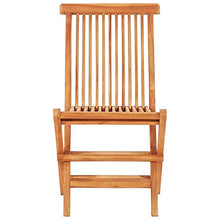 vidaXL Set da Bistrot 3 pz con Cuscini Blu in Legno Massello di Teak